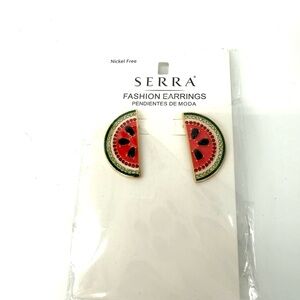 Serra Watermelon Slice Earrings